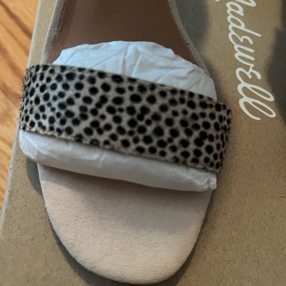 NWT Madewell Flax Multi Calf Hair Sandal - Picture 4 of 9